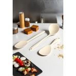 iselahome Cresta Silikon 3 Parça Isıya Dayanıklı Krem Yemek Servis ve Hazırlık Seti