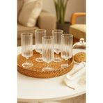 iselahome Serelva 6’lı Kahve Yanı Cam Bardak Kadeh 120 ml