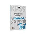 İsem Yayıncılık 2022 Kpss Lisans Genel Kültür Coğrafya Yaprak Test