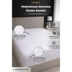 Isessia Aquasoft Fitted Su Geçirmez Yatak Koruyucu Alez | Full Kenar | Tek Çift Battal Bebek Çocuk - 180 x 200 cm