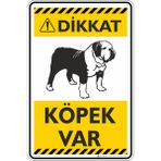 İsg Tabelam 25X35CM/FOSFORLU Kompozit/dikkat! Köpek Var/v7