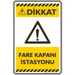 İsg Tabelam 25X35CM/FOSFORLU Kompozit/fare Kapanı Istasyonu - 25 x 35 cm - Fosforlu Kompozit Levha