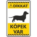 İsg Tabelam 50X70CM/FOSFORLU Kompozit/dikkat! Köpek VAR/V11