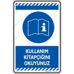 İsg Tabelam Kullanım Kitapçığını Okuyunuz - Kompozit - Uyarı Levhası/35x50cm/kompozit - 35 x 50 cm
