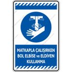 İsg Tabelam Matkapla Çalışırken Bol Elbise ve Eldiven Kullanma/35x50cm/Etiket - 35 x 50 cm
