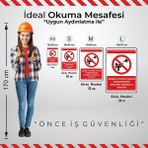 İsg Tabelam Oksijen Tüpünün Valfini, Manometresini Yağlamak Tehlikeli ve Yasaktır/25x35cm/kompozit - 25x35 cm