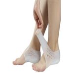 isgstore Boy Uzatıcı Silikon Unisex Topuk Çorabı Gizli Topuk Yükseltici Topuk Dikeni Çatlak Koruyucu