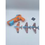 Ishowtienda Küçük Uçak Oyuncak ile Komik Uçak Oyuncaklar Çocuklar Için Uçak Mancınık Atıcılık Oyun Hediye Tabanca - Turuncu