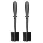 Isı Eti Smasher - Et Helikopter Isı Ergonomik Tapı Naylon Kıyısı Sığır Taşıcı Tavuk Patates Hamburger Siyah 2pcs - Çoklu - Fonksiyonel Et Helikopter