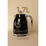 Isı Göstergeli Retro Kettle Su Isıtıcısı 1,7 Litre FR-KT05 Vintheat - Siyah