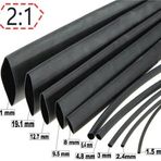 Isı İle 2/1 Daralan Makaron 12.7 Mm - Siyah - 100 Metre
