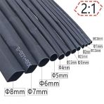 Isı İle 2/1 Daralan Makaron 2.4 Mm - Siyah - 200 Metre