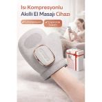 Isı Kompresyonlu Akıllı El Masaj Cihazı Şarjlı Hava Basınçlı Isıtmalı El Masaj Aleti Titreşimli