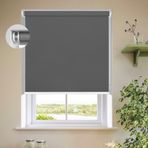 Işık Filtreleme Stor Perde 115 x 200 cm - Birinci Sınıf Dim-Out Kumaş Kolay Takılır ve Takılır Düz Kenar Tasarımı Pencereler ve Kapılar için Şık Koyu Gri Pencere Uygulaması