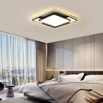 Işık Karesi Tavan Lambası,modern Led Aydınlatma Siyah
