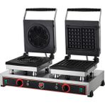 Işıkgaz Silverinox 2148-CK Çiftli Çiçek Kare Elektrikli Model Waffle Makinesi