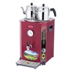 Işıkgaz Silverinox 23 L 2 Demlikli SLVR-EL-02K Elit Jumbo Kazanı Çay Makinesi