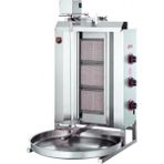 Işıkgaz Silverinox 3 Radyanlı Doğalgazlı Üstten Motorlu Döner Ocak