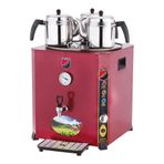 Işıkgaz Silverinox 36 L 3 Demlikli SLVR-EL03K Elit Jumbo Kazanı Çay Makinesi
