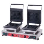 Işıkgaz Silverinox 4'lü SLVR-2148 Endüstriyel Elektrikli Kare Waffle Makinesi