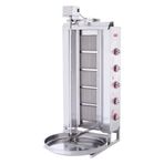 Işıkgaz Silverinox Doğalgazlı 5 Radyanlı Üstten Motorlu Döner Ocağı