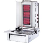 Işıkgaz Silverinox Elektrikli 3 Radyanlı Alttan Motorlu Döner Ocağı