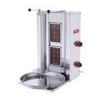 Işıkgaz Silverinox Endüstriyel Doğalgazlı 2 Radyanlı Döner Ocağı Makinesi