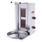Işıkgaz Silverinox Işıkgaz Silver Endüstriyel Doğalgazlı 2 Radyanlı Döner Ocağı Makinesi