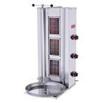 Işıkgaz Silverinox Işıkgaz Silver Endüstriyel Doğalgazlı 3 Radyanlı Döner Ocağı Makinesi