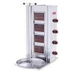Işıkgaz Silverinox Işıkgaz Silver Endüstriyel Doğalgazlı 4 Radyanlı Döner Ocağı Makinesi