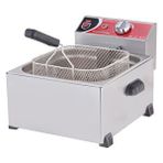 Işıkgaz Silverinox Işıkgaz Silver Endüstriyel Tekli 8 Litre Elektrikli Fritöz Gümüş