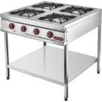 Işıkgaz Tb-4d Taban Raflı 4 Gözlü Midi Ocak, 90X90X85 Cm, Doğalgazlı