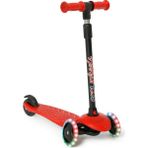 Işıklı 3 Tekerlekli Çocuk Scooter - Kırmızı