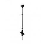 IŞIKLI BAYRAK DİREĞİ AYARLI LED 12V SİYAH 60CM