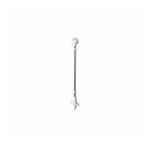 IŞIKLI BAYRAK DİREĞİ SOKETLİ led 12v,BEYAZ 60cm