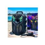 Işıklı Büyük Boy Party Box Bluetooth Hoparlör Taşınabilir Şarjlı Ses Sistemi Radyolu Karaoke BASS+