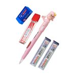 Isikli Deniz Kizi Uclu Kalem Seti Pembe 0.7 Mm 1 Paket Denizkizi Baslikli Versatil Kalem Suslu Silikonlu Hediyelik Kalem