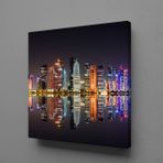Işıklı Deniz Yansıması Kanvas Tablo 150x150cm