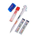 Isikli Dinazor Uclu Kalem Seti Pembe 0.7 Mm 1 Paket Dinazor Baslikli Versatil Kalem Suslu Silikonlu Hediyelik Kalem