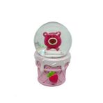 Işıklı Kar Küresi Pembe Ayıcık 7 Cm