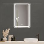 Işıklı LED Banyo Aynası - Tuvalet Masası Tuvalet ve Oda için Lavabo Üstü Makyaj Aynası Gelişmiş Aydınlatma için Modern Arkadan Aydınlatmalı Tasarım