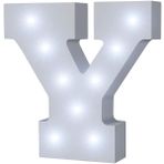 Işıklı Mektup, Işıklarda Yukarı LED Alfabe Ahşap Harfler Işıklı Harf Dekoratif LED Gece Lambası Alfabe Harf Lambası Beyaz (Y)