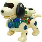 Işıklı Müzikli Ve Hareketli Robot Köpek Bej Renkli - Mavi Su Dünyası