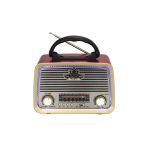 Işıklı Şarjlı Nostaljik Radyo Usb/Sd/Mp3/Bluetooth