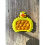 Işıklı Sesli Popit Pilli Eğitici Özel Karakterli Pop It Ekrandan Uzaklaştıran Quick Push Konsol Kontrollü - Turuncu - Sarı