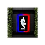 Işıklı Tablo Marketi Nba Tablo, Duvar Dekor Ahşap, Neon Işık, Ledli Tablo, Duvar Süsü