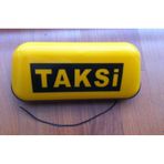 Işıklı Taksi Levhası Mıknatıslı Taksi Yazısı 12 Volt