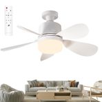 Işıklı tavan vantilatörleri, ışıklı tavan vantilatörleri ve uzaktan | Uzaktan Kumanda LED lambaları | 3 Renk Sıcaklığı Karartma Atmosfer Işık Sessiz Tavan Fanı Yatak Odası Oturma Odası