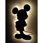 Işıklı Toplar Türkiye Çocuk Odası Dekoratif Ahşap Uv Baskı Mickey Mouse 2 Gece Lambası Ledli Aydınlatma