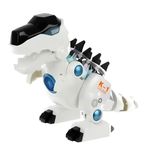 Işıklı ve Müzikli Hareketli Oyuncak Robot Dinozor Mekanik Elektronik Yürüyen T-Rex Dinozor (Beyaz)